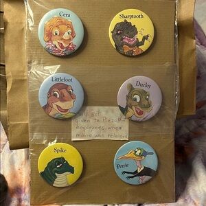 Land Before Time Character Button Set